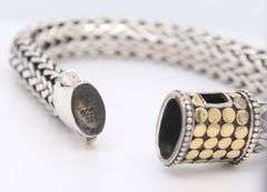 Trendy John Hardy 10mm 2 Tone Bracelet