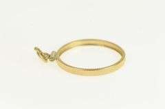 14K Yellow Gold 1/4 Oz American Eagle $10 Coin Holder Charm/Pendant
