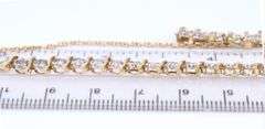 Divine Yellow Gold 3.30ctw S Link Diamond Bracelet