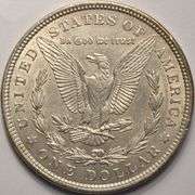 1921 Morgan Silver Dollar With Hairlines