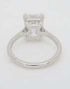 Certified 4.59CT Emerald Cut Diamond Solitaire Ring
