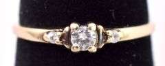 Adorable Yellow Gold Diamond Ring