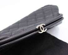 Chanel Timeless Quilted Caviar Clutch Bag