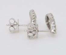 Tear-Drop Shaped 1.00CTW Diamond Stud Earrings