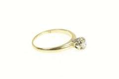 14K Yellow Gold 0.21 Ct VVS Diamond Solitaire Engagement Ring