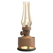 Khaki Cordless LED Oil Lamp Vintage Elegance