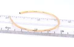 Simple Yellow Gold Hop Earrings