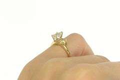 14K Yellow Gold 1 1/3 Ctw Pear Diamond Bypass Engagement Ring