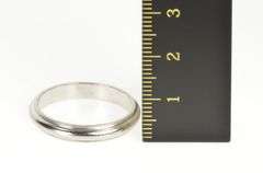Platinum 4.2mm Classic Milgrain Trim Men's Wedding Band Ring