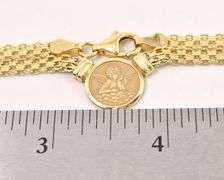 Heavenly 14K Yellow Gold Guardian Angel Necklace