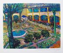 Highly Collectible Vincent Van Gogh, Courtyard Of The Hospital At Arles