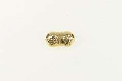 14K Yellow Gold Bow Tie Sapphire Spacer Slide Bracelet Charm/Pendant