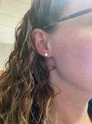 Classic Diamond Stud Earrings in 14k White Gold