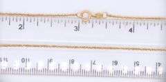 18kt Yellow Gold Tiny Rope Chain Necklace