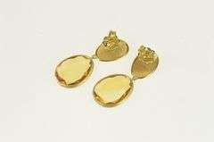 18K Yellow Gold Marco Bicego Jaipur Citrine Dangle Earrings