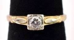 Dazzling 14K Yellow Gold Diamond Ring