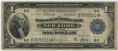 Desirable 1918 Series Large Size $1 National Currency Note (B-2)
