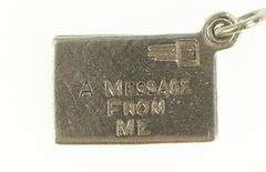 Sterling Silver Love Message Letter Romantic I Love You Charm/Pendant