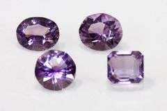 Sparkling Natural Amethyst - Lot of 4