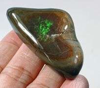 High fire collectors 109ct Black Opal nugget