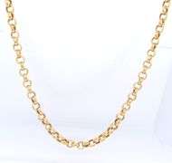 Fantastic Yellow Gold Rolo Chain Necklace