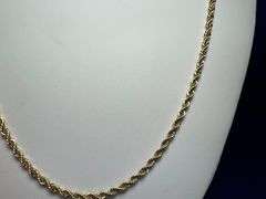 Sharp 17 Gram 14 Kt Gold Plated Rope Chain
