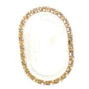 10K Yellow Gold 7.50 Ctw Cognac Diamond Wavy Bar Cluster Bracelet