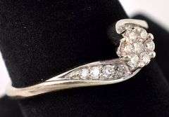 Darling Cluster Diamond Ring in White Gold
