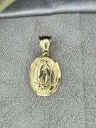 Amazing Virgin Guadelupe Mother Mary Fine Detailed 14 Kt Gold Plated Pendant