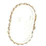 10K Yellow Gold Diamond Encrusted Heart Link Tennis Bracelet