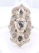 Vintage 14kt Yellow Gold Polki Diamond Ring