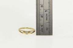 10K Yellow Gold Diamond Classic Simple Vintage Toe Ring