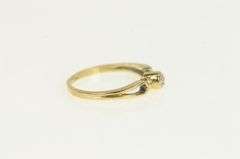 10K Yellow Gold Diamond Classic Simple Vintage Toe Ring