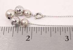 Sterling Silver Bead Necklace