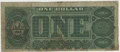 Very scarce 1891 Large Size $1 Treasury Note in circ