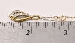 Beautiful Yellow Gold Diamond Pendant Necklace