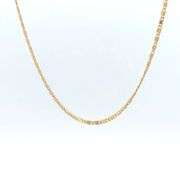 18K Yellow Gold 1.8mm Pressed Spiral Link Vintage Chain Necklace