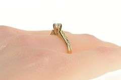 14K Yellow Gold 0.51 Ctw Diamond Classic Engagement Ring