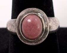 Sterling Silver Pink Gemstone Ring