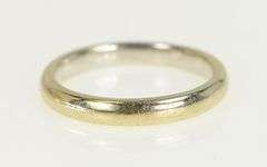 18K White Gold 2.8mm Tiffany & Co Wedding Band Ring