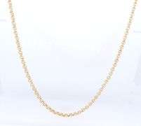 Modern and Chic 18kt Yellow Gold Rolo Chain Necklace