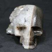 Dual faced 1,710ct Quartz Skull Carving