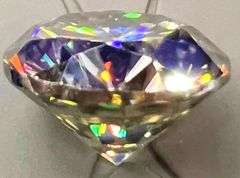 Phenominal Rare 5.48 Ct Golden Bronze Fire Moissanite