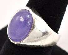 Sterling Silver Purple Gemstone Ring