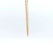 18K Yellow Gold 1.8mm Pressed Spiral Link Vintage Chain Necklace