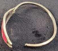 BEAUTIFUL SILVER MOTHER OF PEARL BANGLE BRACELET