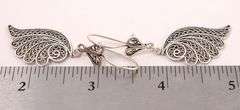 Sterling Silver Feather Dangle Earrings