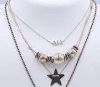 Lot of 4 Vintage 925 Sterling Silver Necklaces