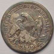 1854-O Seated Liberty Quarter