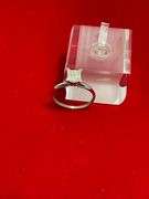 CERTIFIED BRAND NEW LADIES 14K WHITE GOLD SOLITAIRE DIAMOND RING.